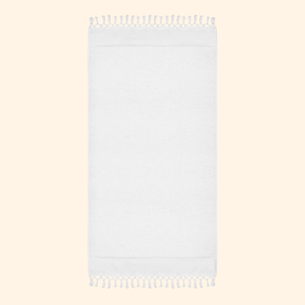Plush & Bare Pure Cotton Bath Towel In White