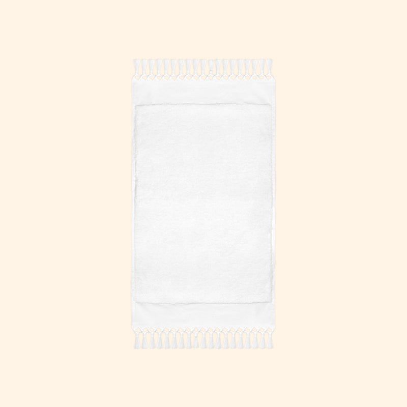 Plush & Bare Pure Cotton Hand Towel In White