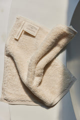 Plush & Bare Pure Cotton Face Cloth In Cream