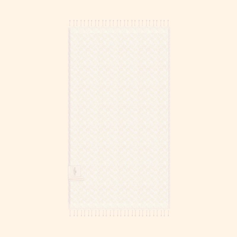 Modern Love Pure Cotton Bath Towel In Cream