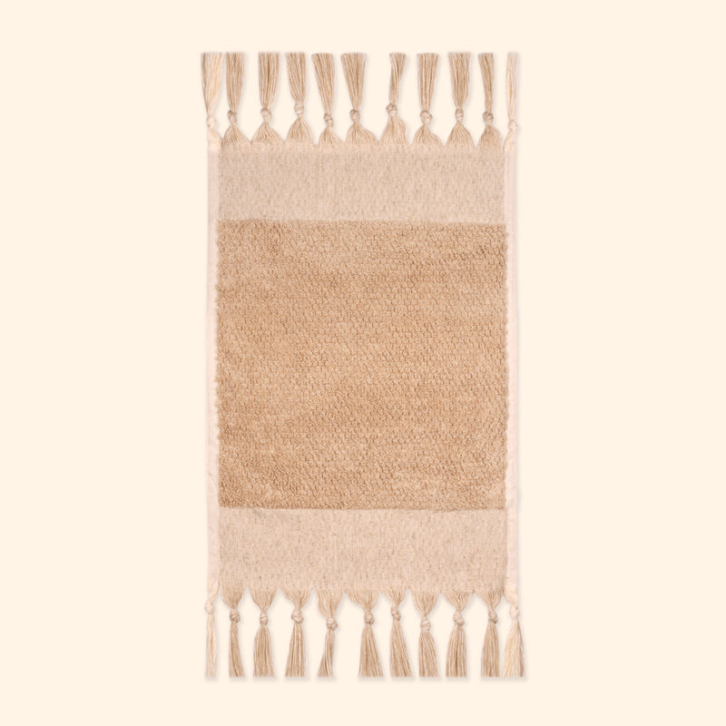 Pure Linen Petite Hand Towel In Beige