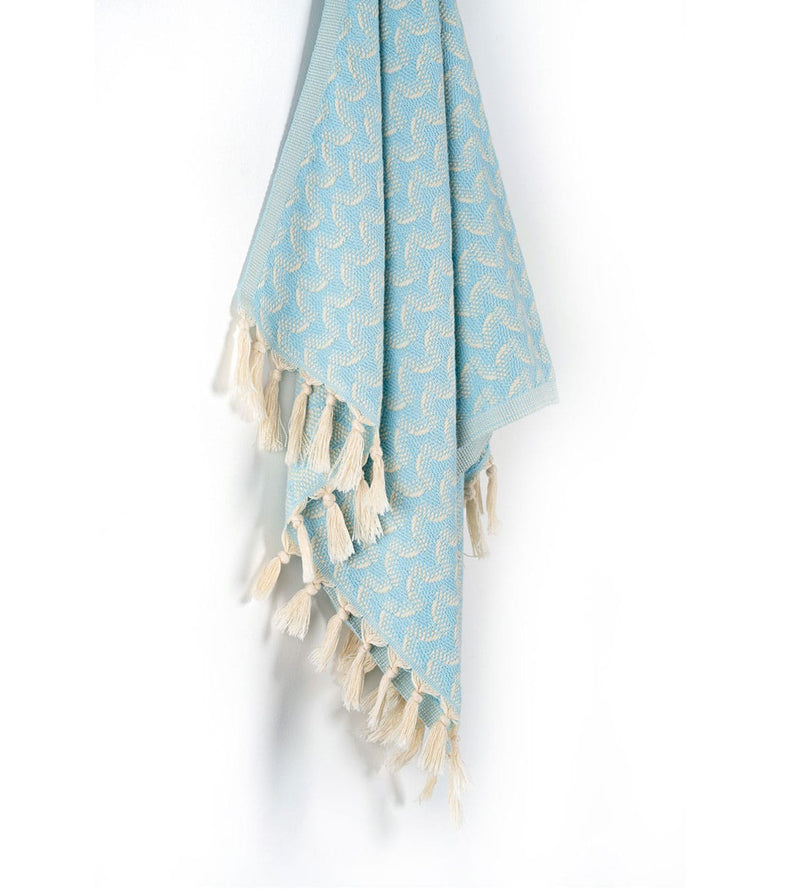 Silent Ripple Hand Towel Powder Blue