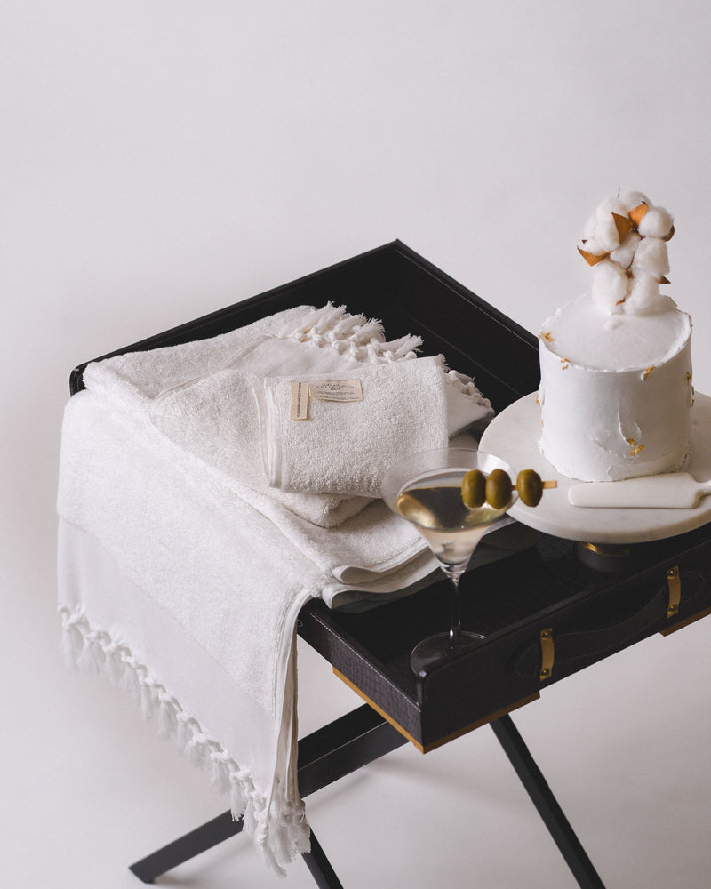 Plush & Bare Bath Towel In White