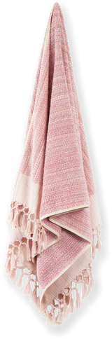 Earth Lines Bath Towel Pink
