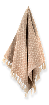 Silent Ripple Hand Towel Tan